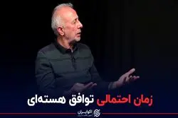 زمان احتمالی توافق هسته ای