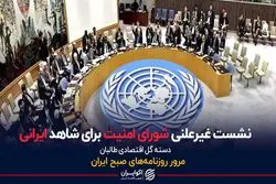 نشست غیرعلنی شورای امنیت برای شاهد ایرانی