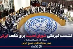 نشست غیرعلنی شورای امنیت برای شاهد ایرانی