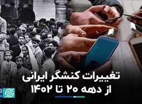 تغییرات کنشگر ایرانی از دهه 20 تا 1402 