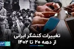 تغییرات کنشگر ایرانی از دهه 20 تا 1402 