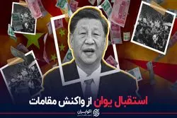 استقبال یوان از واکنش مقامات