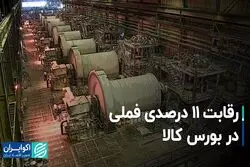 رقابت 11 درصدی فملی در بورس کالا