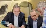 ببینید/ هیات مذاکره کننده ایرانی در پرواز مسقط 
