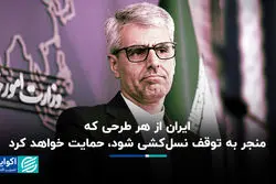 ایران حامی توقف نسل‌کشی