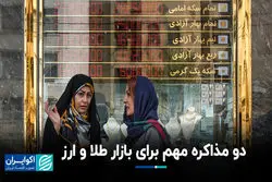 دو مذاکره مهم برای بازار طلا و ارز