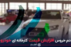 دم خروس افزایش قیمت کارخانه‌ای خودرو