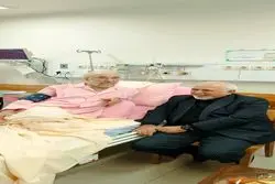 ظریف به عیادت خاتمی رفت