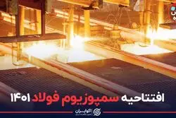 افتتاحیه سمپوزیوم فولاد ۱۴۰۱