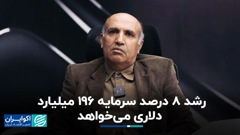 رشد ٨ درصد سرمایه ١٩۶ میلیارد دلاری می‌خواهد