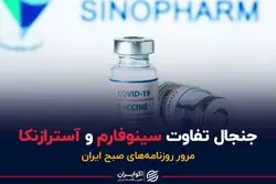 جنجال تفاوت سینوفارم و آسترازنکا