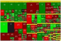 نمای بورس در نیمه معاملات شنبه / 3 گروه پیشران بازار 