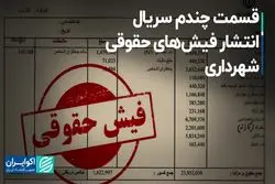 قسمت چندم سریال انتشار فیش‌های حقوقی شهرداری
