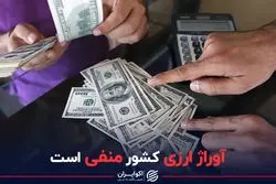 آوراژ ارزی کشور منفی است