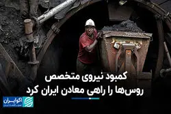  کمبود نیروی متخصص روس‌ها را راهی معادن ایران کرد