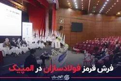 فرش قرمز فولادسازان در المپیک