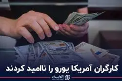 کارگران آمریکا یورو را ناامید کردند
