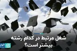 شغل مرتبط در کدام رشته بیشتر است؟