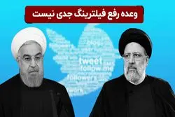 وعده رفع فیلترینگ جدی نیست