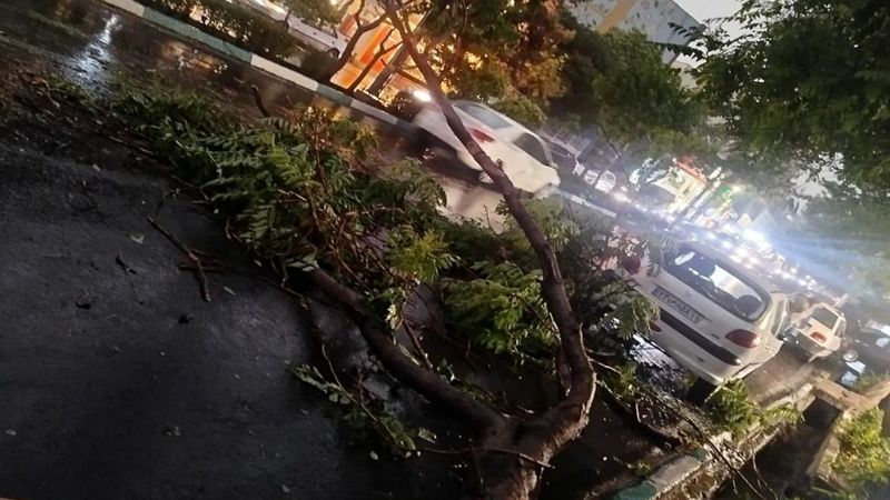 سرعت طوفان تهران 108 کیلومتر اعلام شد/ کاهش دید افقی در فرودگاه مهرآباد