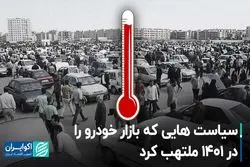 سیاست هایی که بازار خودرو 1401 را ملتهب کرد