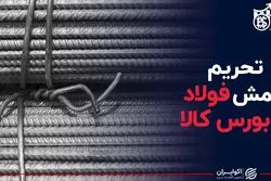 تحریم شمش فولاد در بورس کالا