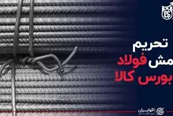 تحریم شمش فولاد در بورس کالا