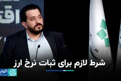 شرط لازم برای ثبات نرخ ارز