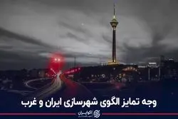 وجه تمایز الگوی شهرسازی ایران و غرب