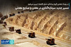 مسیر جدید سرمایه‌گذاری در معدن؛ فعالان به گوش باشند