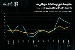 تورم خوراکی‌های اساسی از شاخص مرکز آمار جلو زد