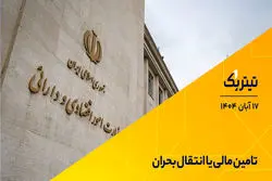 پادکست برنامه «تیتر یک» | تأمین مالی یا انتقال بحران؟