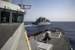 ورود یک ناو آمریکایی دیگر به خاورمیانه در پی افزایش تنش‌های تهران و ترامپ