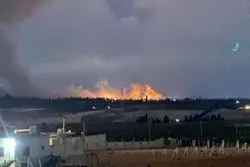 حملات اسرائیل به سوریه آغاز شد + عکس 