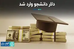 دلار دانشجو وارد شد