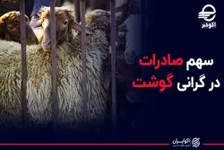 سهم صادرات در گرانی گوشت