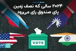 نیمی از مردم جهان در سال 2024 پای صندوق‌های رای می‌روند  