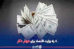 ۸ راه وزارت اقتصاد برای مهار دلار