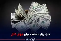 ۸ راه وزارت اقتصاد برای مهار دلار