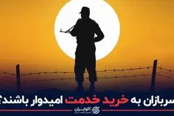 سربازان به خرید خدمت امیدوار باشند؟