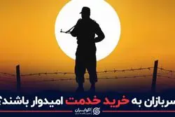 سربازان به خرید خدمت امیدوار باشند؟
