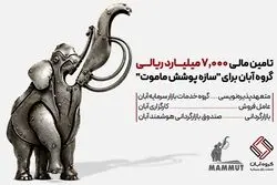 اولین تأمین مالی گروه آبان در سال ۱۴۰۵؛ حمایت از تولید صنعتیتأمین مالی  700 میلیارد تومانی برای سازه پوشش ماموت