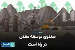 صندوق توسعه معدن در راه است