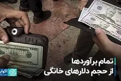 تمام برآوردها از حجم دلارهای خانگی