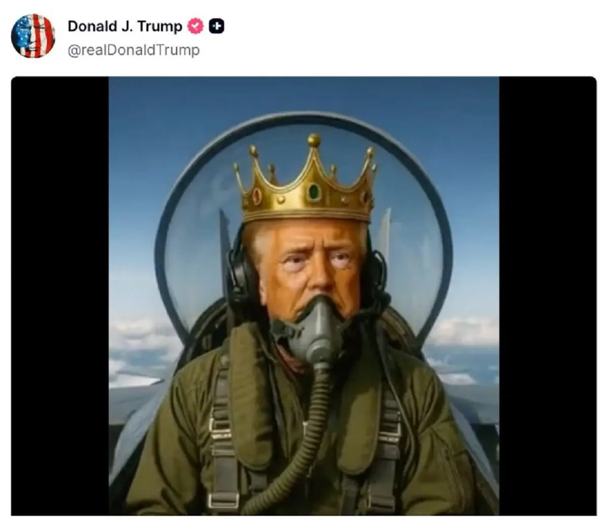 ترامپ با هوش مصنوعی، مخالفانش را به سخره گرفت