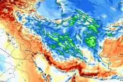 فعالیت موج بارش‌ها در کشور تا امروز؛ تشدید آلودگی هوا تا پایان هفته