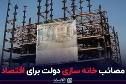 مصائب خانه سازی دولت برای اقتصاد