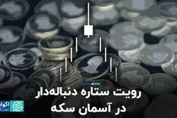 رویت ستاره دنباله‌دار در آسمان سکه  