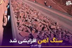 سنگ آهن افزایشی شد
