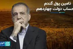 پول گندم تامین شد اما از حساب دولت چهاردهم
